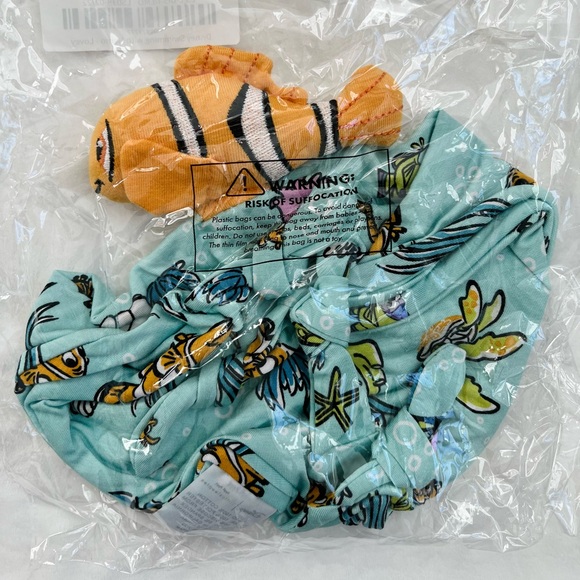 NWT NIB Little Sleepies Disney Swimming with Nemo Sleepyhead Lovey - Picture 3 of 5